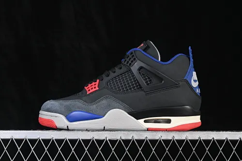 All categories Air Jordan Jordan series basketball shoes Air Jordan 4 X version Air Jordan 4 Retro "Lase" AJ4 Joe 4 black gray blue color FV5029-003